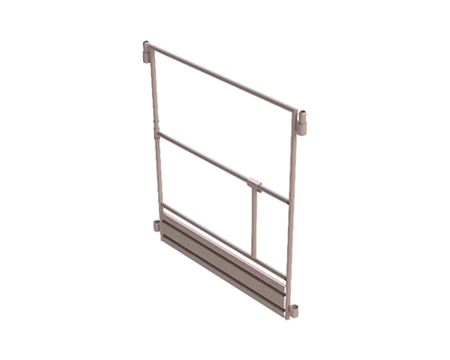 Guarda corpo com porta